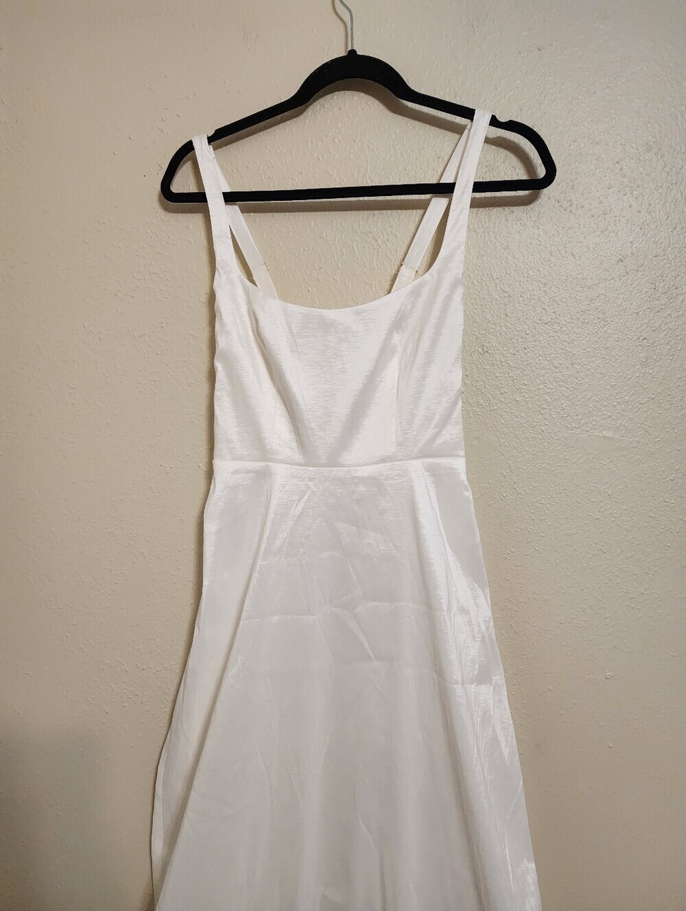 Show Me Your MuMu Rebecca Midi White Taffeta Dress S Wedding Bridal Party Formal - Picture 6 of 9